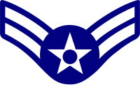 Rank badge of a Airman First Class
