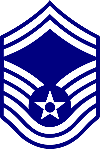 Rank badge of a Senior Master Sergeant
