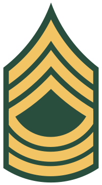 Rank badge of a Master Sergeant