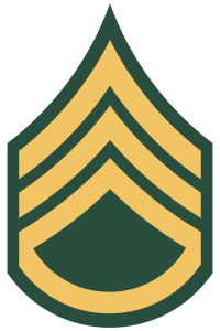 Rank badge of a Staff Sergeant