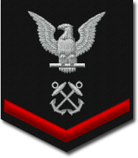 Rank badge of a Petty Officer Third Class