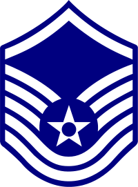 Rank badge of a Master Sergeant