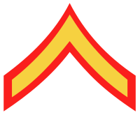 Rank badge of a Private First Class